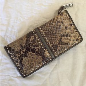 Brighton Snakeskin print wallet
